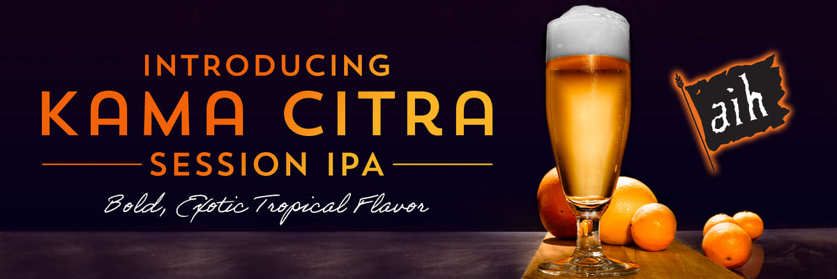 Kama Citra Session IPA, Bold, exotic tropical flavor.  Available now!