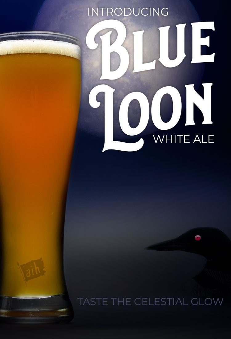 Introducing Blue Loon White Ale.  Taste the Celestial Glow.  This Blue Moon Clone Recipe is now available.