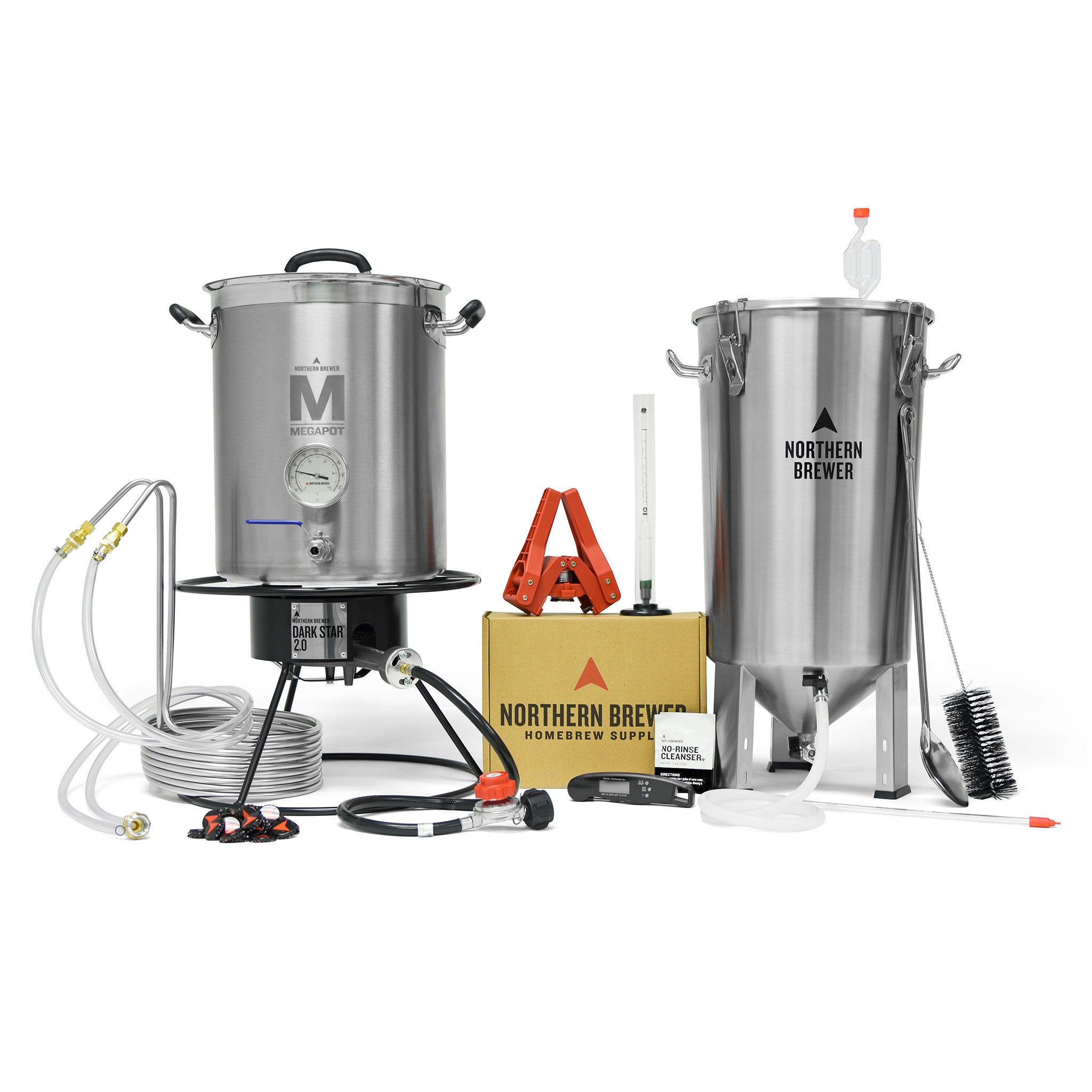 Fermentation tank Home Brew Fermenter with cooling coil Craft beer  stainless steel conical fermenter 9 gallon