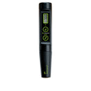 Milwaukee pH54 pH meter standing vertically with waterproof cap attached, displaying a pH reading of 7.01 on its LCD screen.