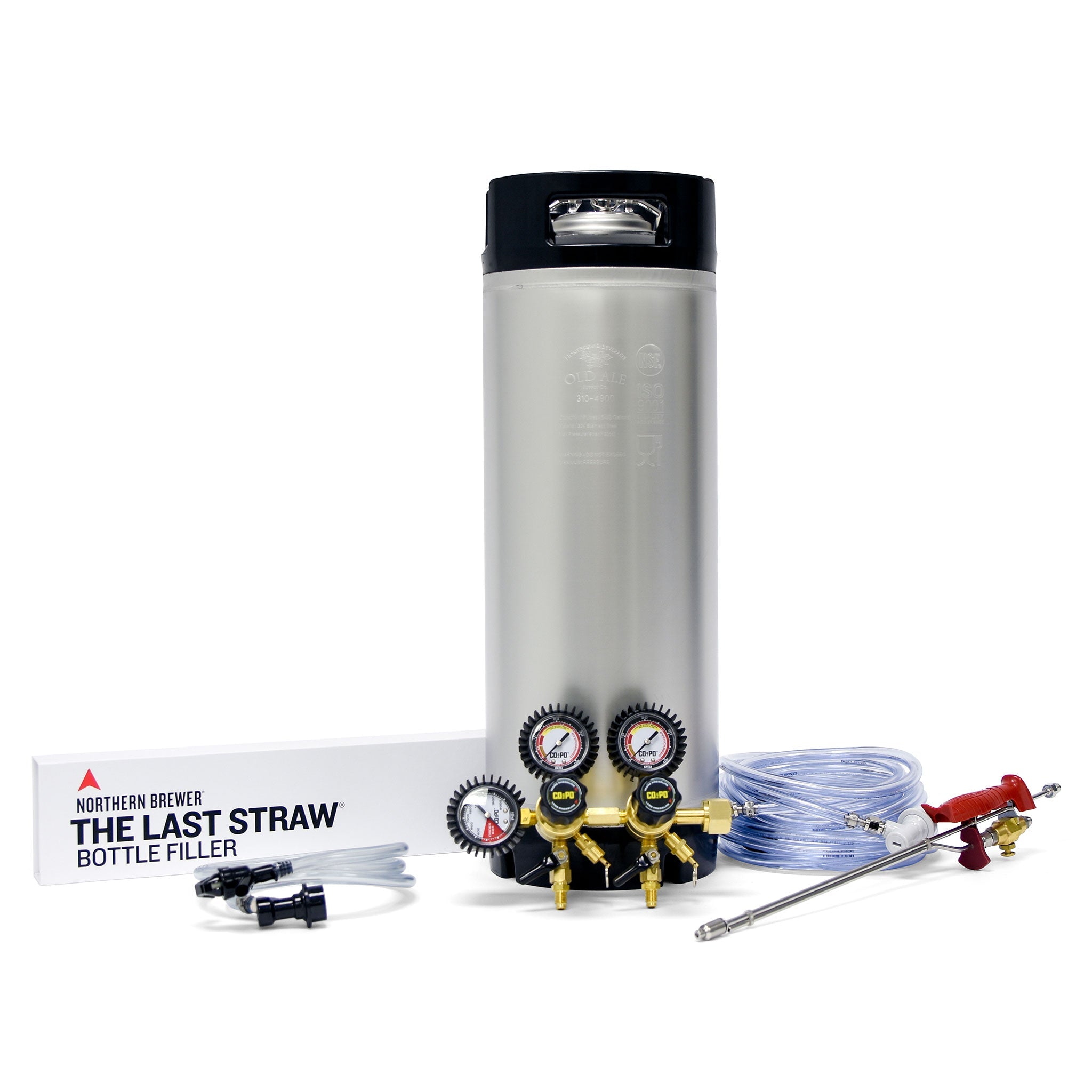 Home Brew Keg System w/ Cornelius (Corny) Ball Lock Keg & Bottle Fille