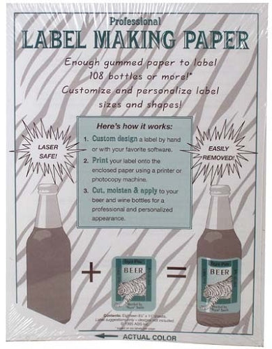 Label Making Paper - White