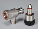 Patent pending G2 parabolic linear flow valve can be oriented at any outlet angle for convenient hose routing. No tools are required for disassembly so cleaning is fast and easy!