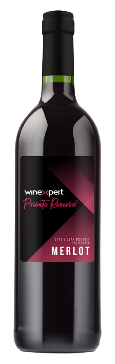 Winexpert Private Reserve Merlot Red Wine Making Kit bottle