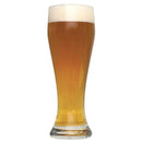 German Hefeweizen homebrew in a tall glass