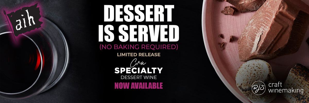 Dessert is Served (No Baking Required). Limited Releases RJS Cru Specialty Dessert Wine is available now!  