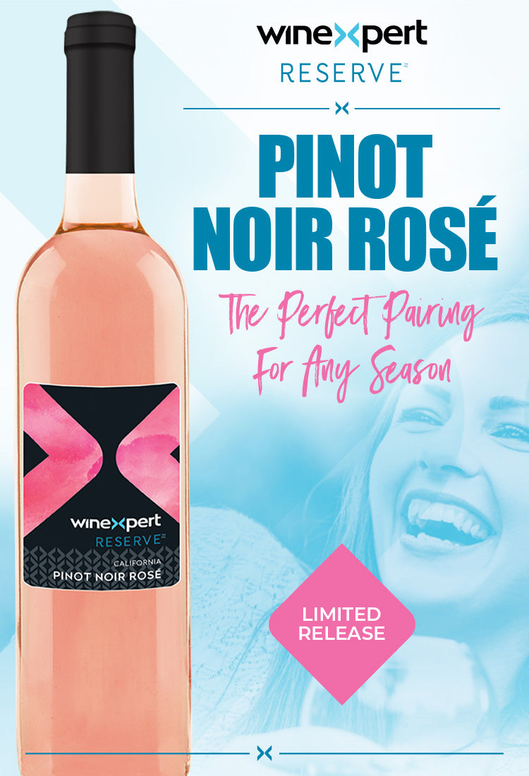 Winexpert Reserve Pinot Noir Rose is available now in limited quantities.  Get yours while supplies last.
