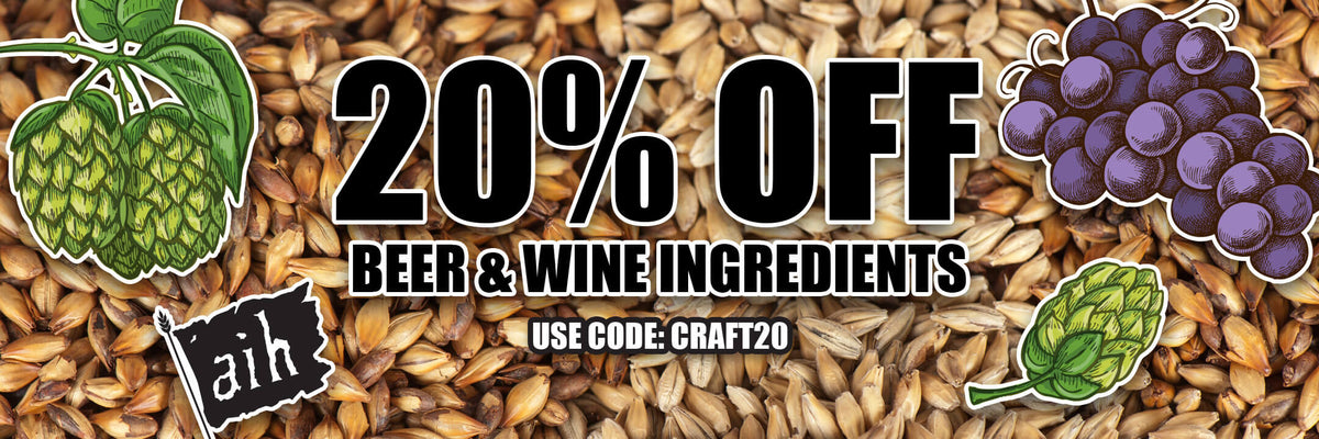 20% off Beer & Wine ingredients
Use Code: CRAFT20