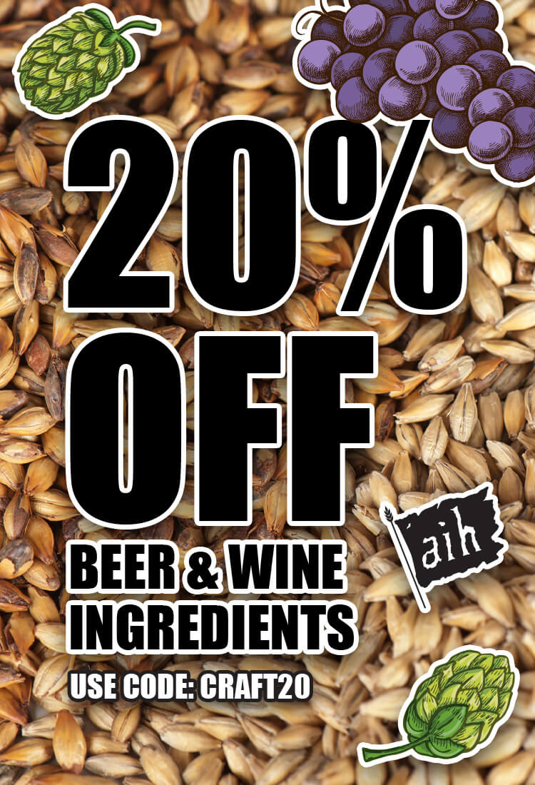 20% off Beer & Wine ingredients
Use Code: CRAFT20