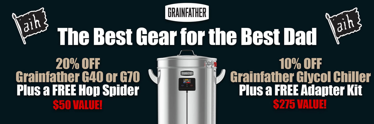 The Best Gear for the Best Dad. 20% Off G40 or G70 Electric All-in-One All-Grain Brewing System. 10% Off GC2 or GC4 Glycol Chiller.