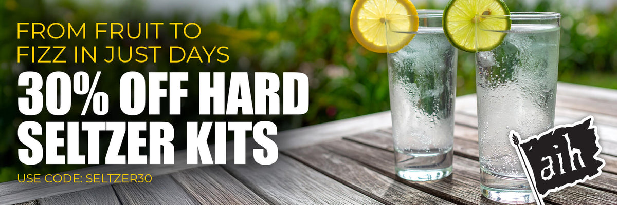 From Fruit to Fizz in Just Days. 30% Off Hard Seltzer Recipe kits. Use code: SELTZER30