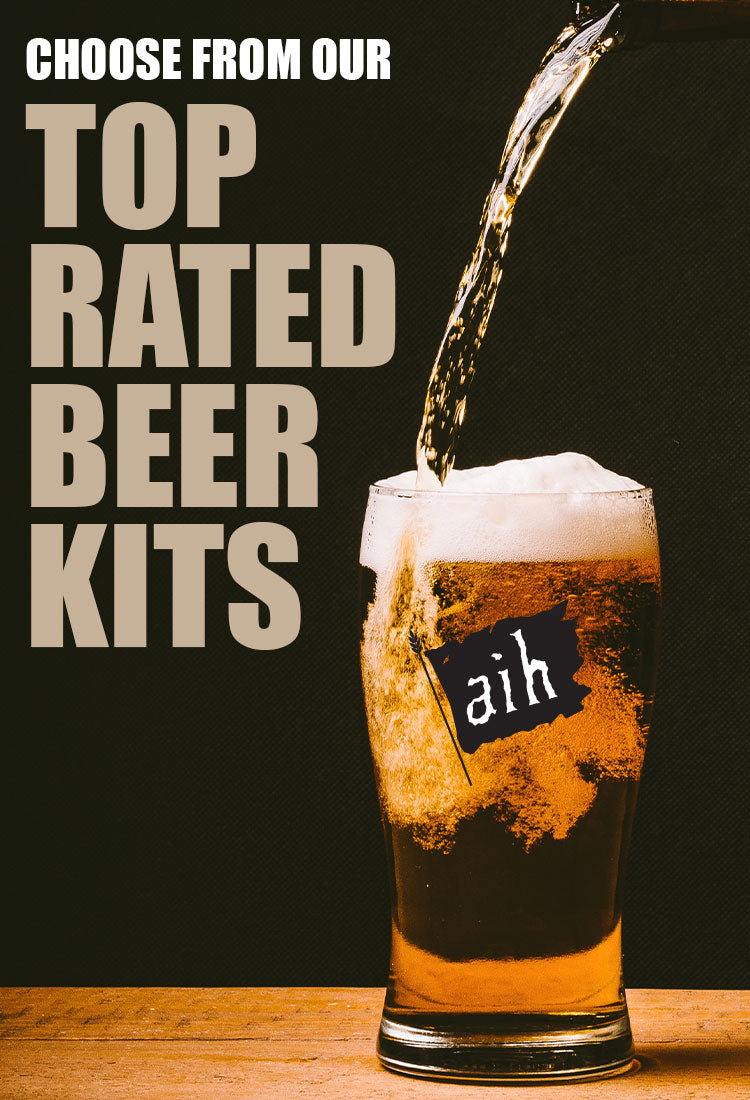 Choose from our top rated most popular beer recipe kits.