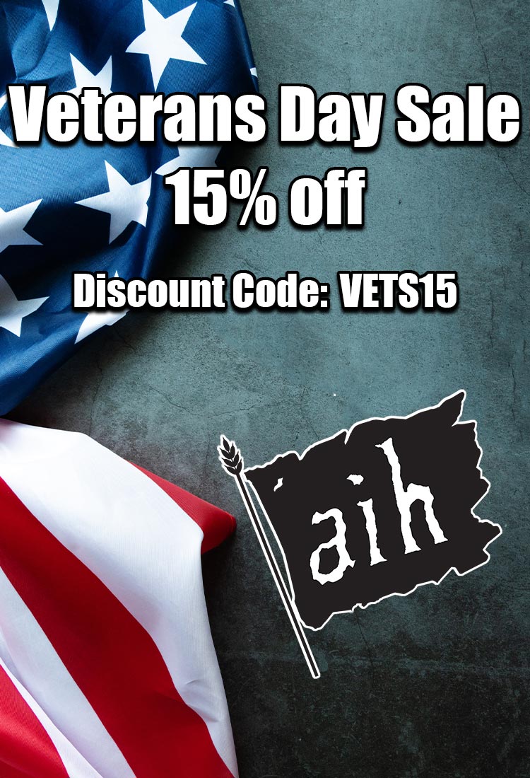 Veterans Day Sale 15% Off. Discount Code: VETS15