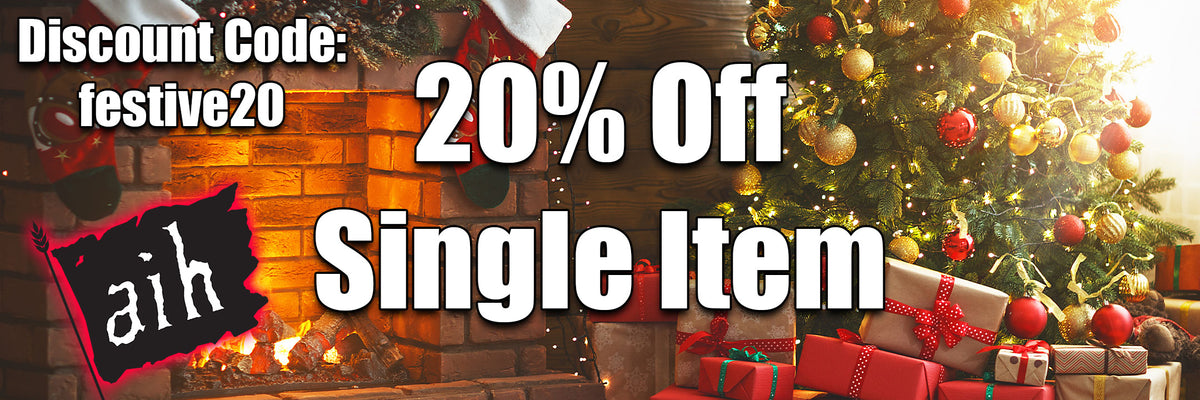 Get 20% off any single item when you use discount code FESTIVE20 at checkout.  Some exclusions apply.