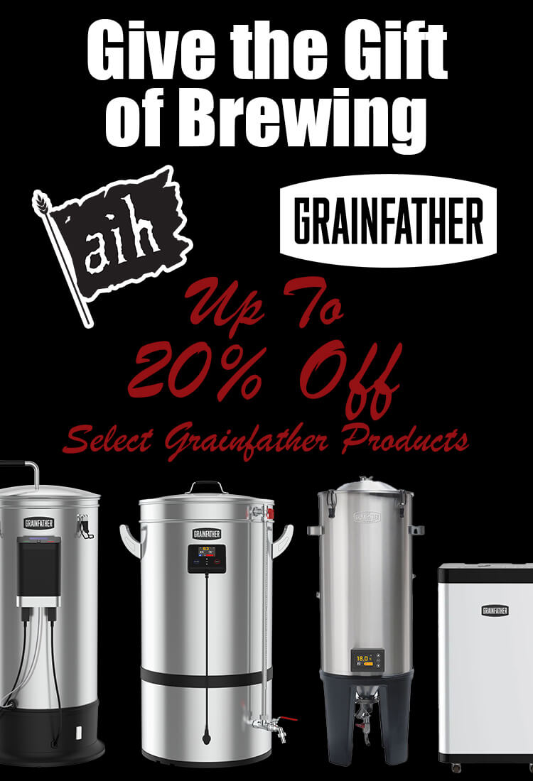 Give the Gift of Brewing. Up to 20% Off Select Grainfather Products