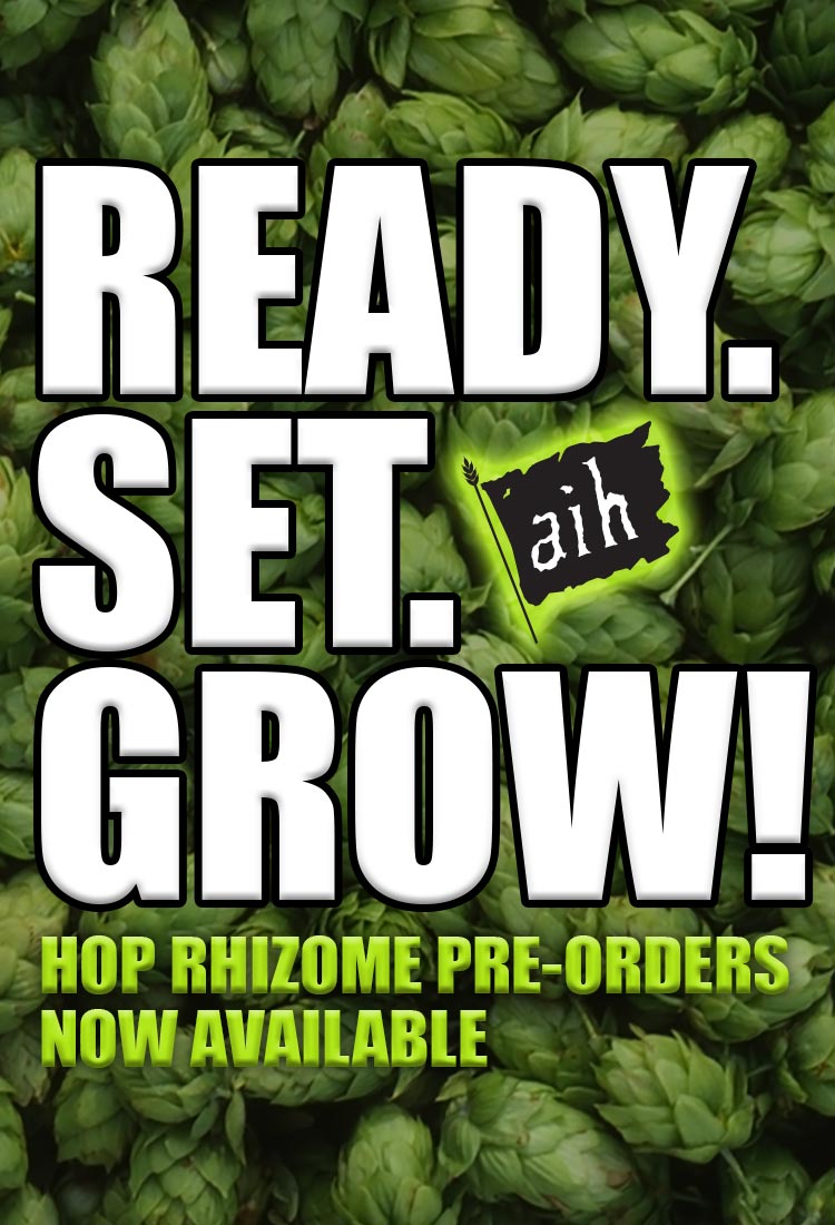Ready. Set. Grow. Hop Rhizome Pre-orders Now Available.
