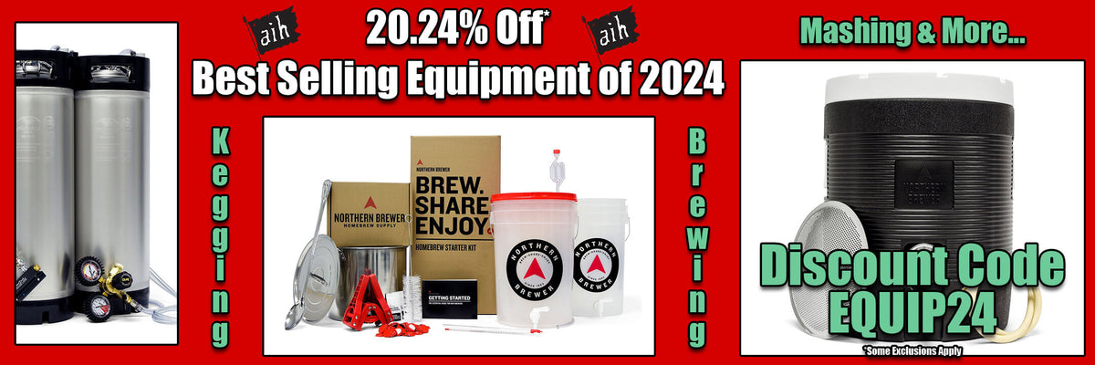 20.24% Off Best Selling Equipment of 2024
Kegging, Brewing, Mashing & More
Discount Coe EQUIP24