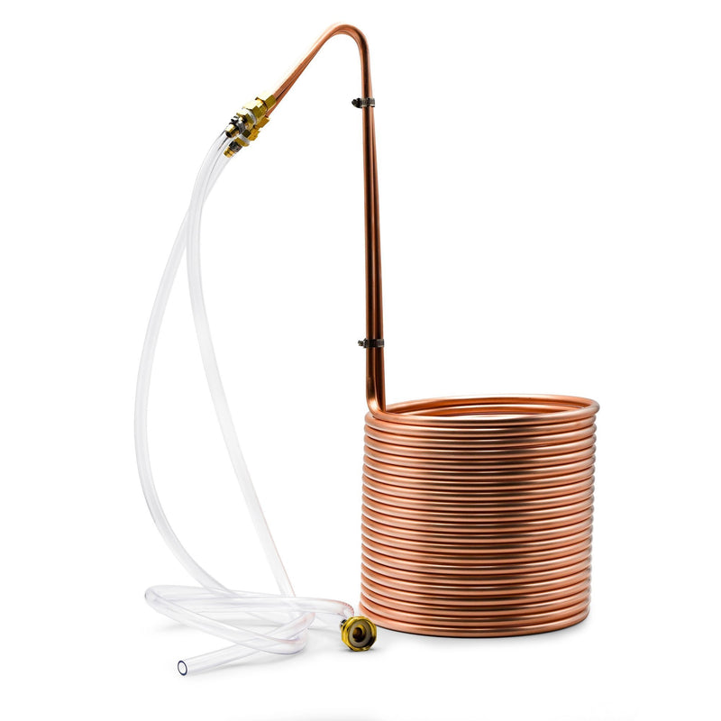 Copperhead® Wort Chiller with attached beverage line