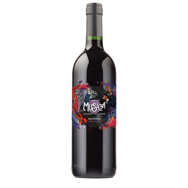 Bottle of RQ25 Italian Nero D’avola Wine