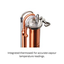 Close up of thermowell on T500 Pro