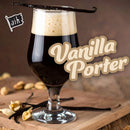Vanilla Porter beer photo with ‘Vanilla Porter’ text and AIH flag logo