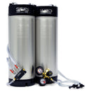 Home Brew Keg System w/ Two Cornelius (Corny) Ball Lock Kegs & Gas Distributor