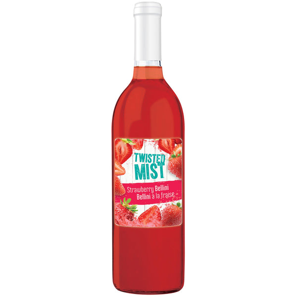 Bottle of Winexpert Twisted Mist Strawberry Bellini Wine
