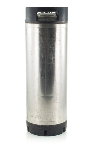Image of a 5-Gallon Cornelius Keg with Ball Lock Fittings (front view)