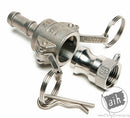 Pro Flow Dynamics 1/2" Type C Female Coupler, Hose Barb