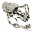 Pro Flow Dynamics 1/2" Type D Female Coupler, Female Thread