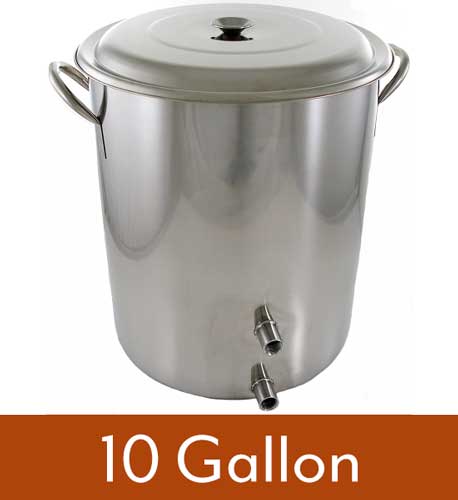 10 Gallon 2 Weld Volume Marked Brew Pot