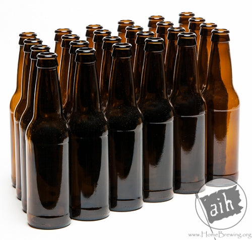 16 oz Amber Glass Beer Bottles for Home Brewing 12 Pack with Flip