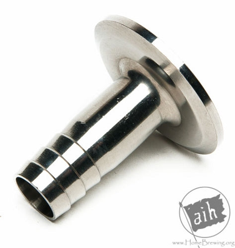 Stainless Steel 1.5 Tri-Clamp x 5/8" Barb
