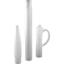 The plastic wine thief separated into three pieces for easy cleaning