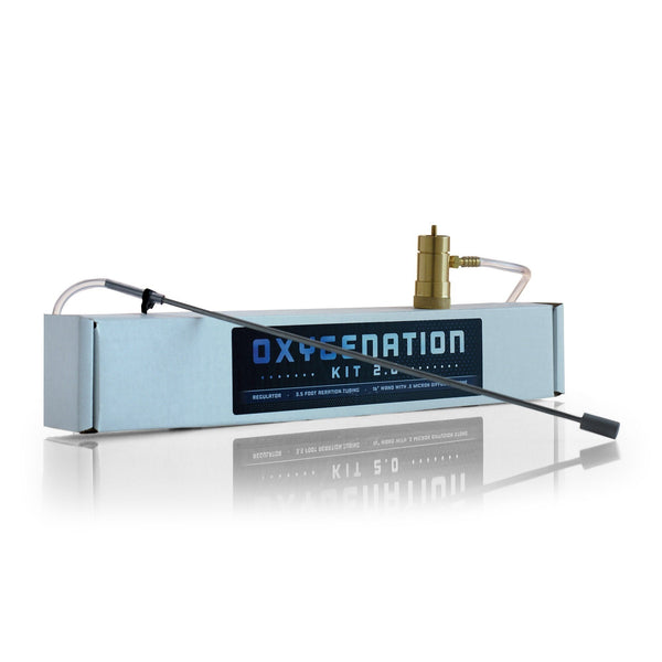 HomeBrewStuff Complete Oxygenation Kit With Stainless Wand - Boost Beer & Wine Fermentation & Yeast Health