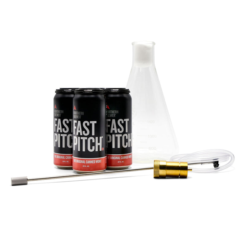 Bru Success®: Yeast Pitching Kit, which is the contents of the oxygenation kit and the fast pitch starter kit