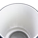 Top-down view into the mash tun, showing internal graduation