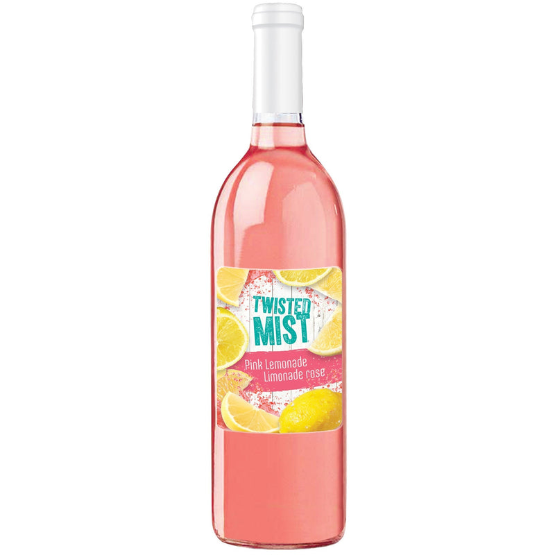 Bottle of Pink Lemonade Wine Recipe Kit - Winexpert Twisted Mist Limited Edition