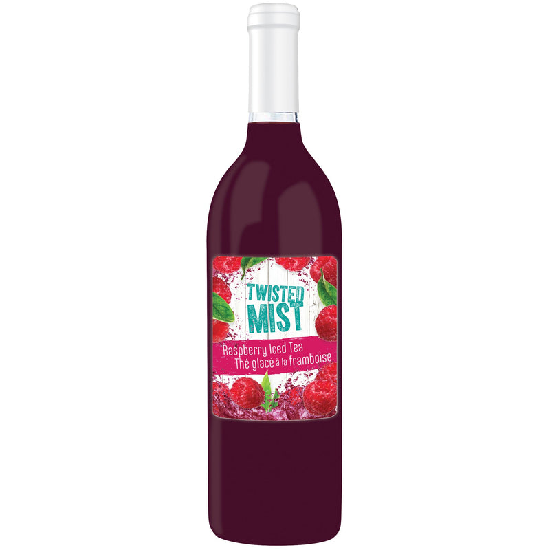 Bottle of Raspberry Ice Tea Cocktail Wine Recipe Kit