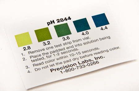 pH Papers-Wine (100/Vial) (Range 2.8-4.4)