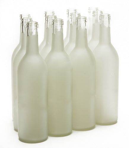 750 ML Bordeaux Frosted Wine Bottles (12/CASE)