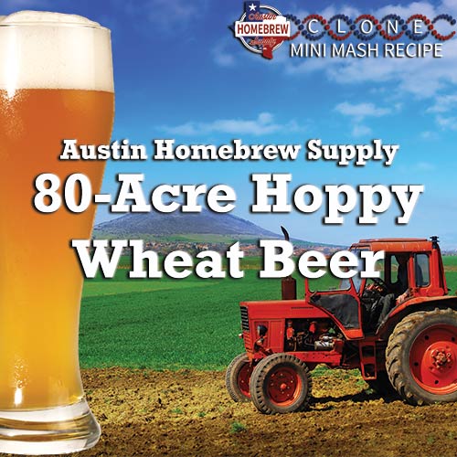 80-Acre Hoppy Wheat Beer Clone (6D) - MINI MASH Homebrew Kit