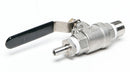 Stainless Steel Ball Valve Assembly (MPT to 3/8 Barb)