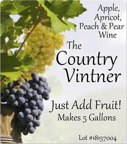Country Vintner Apple/Apricot/Pear/Peach Wine Kit