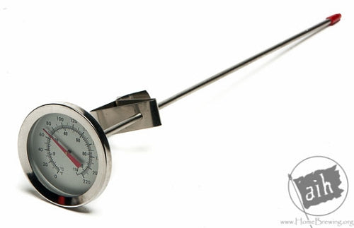 Dial Thermometer for Brew Pots - 6 Dial, 1/2 NPT Connection - Kegco