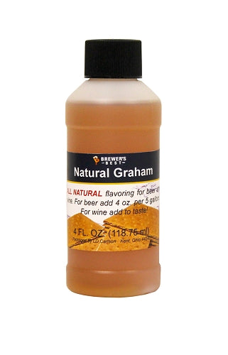 Natural Graham Flavoring Extract - 4 oz.