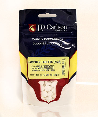 Campden Tablets - Potassium Metabisulphite (100 ct.)