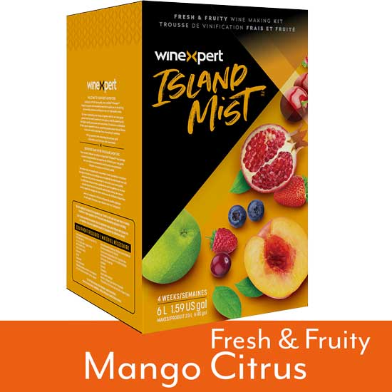 Island Mist Mango Citrus Wine Kit box