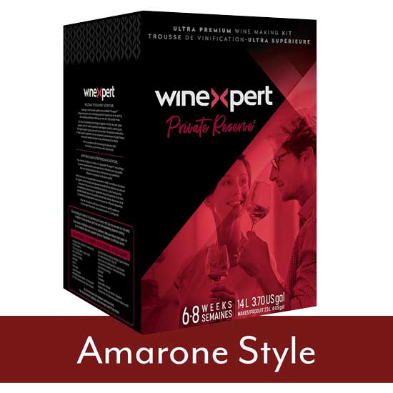 Winexpert Private Reserve Amarone Style Red Wine Making Kit box