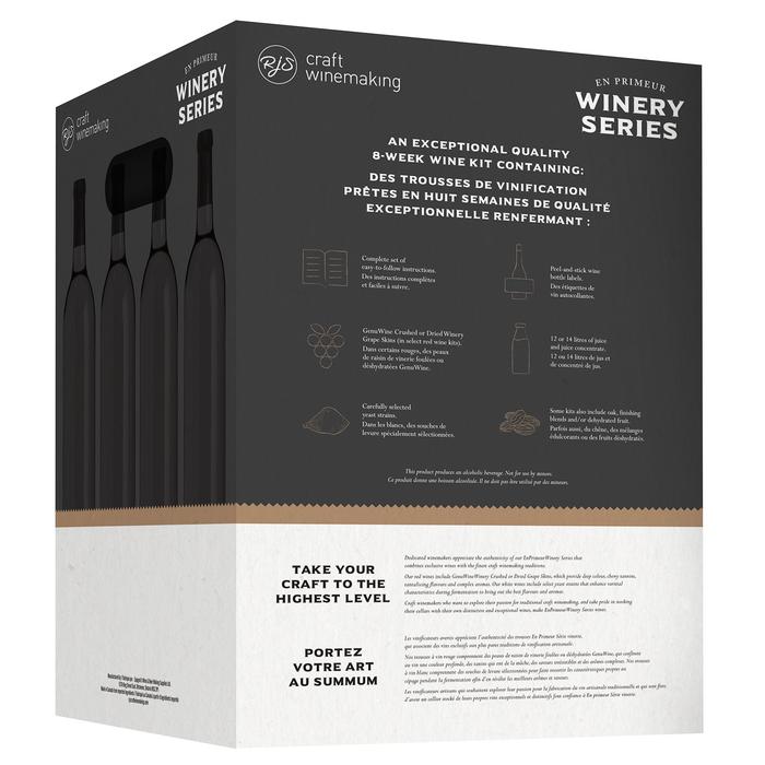 Winemakers Trio White Wine Kit - RJS En Primeur Winery Series box back